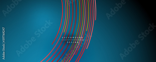 Abstract colorful lines vector background. Internet, big data and technology connections concept, abstract template
