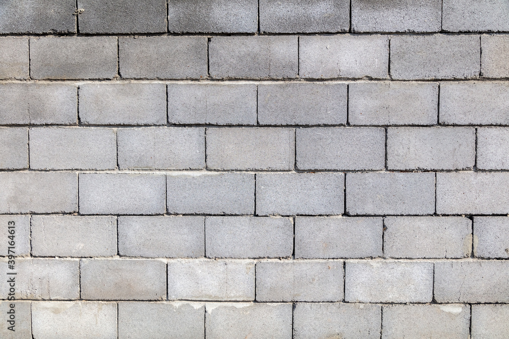 Obraz premium Wall from cinder blocks as an abstract background