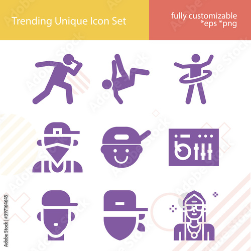 Simple set of common s related filled icons. photo