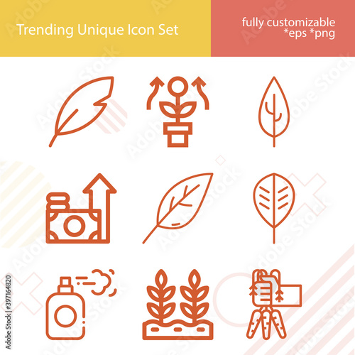Simple set of acquire related lineal icons.