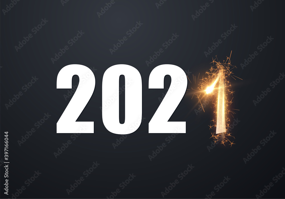 Stylish 2021 New Year vector winter holiday background with sparkling numbers. Stylish 2021 New Year vector winter holiday background with sparkling numbers.