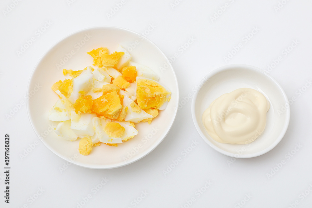 ゆで卵とマヨネーズ ゆで卵とマヨネーズ