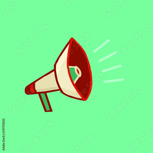 Horn icon. Loudspeaker to attract attention.