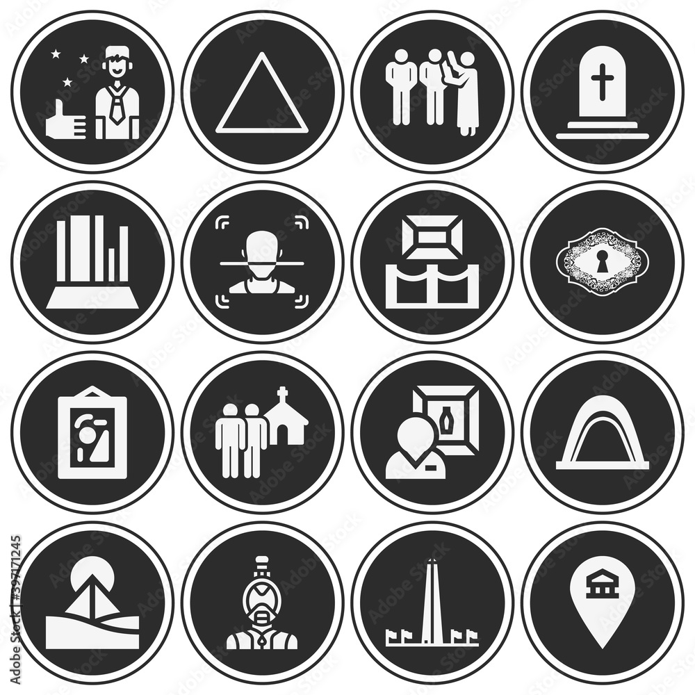 16 pack of memorial filled web icons set 16 pack of memorial filled web icons set