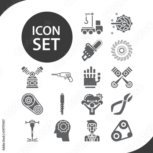 Simple set of deformation related filled icons.
