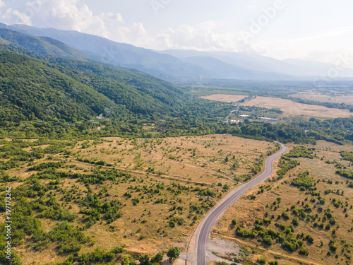 Aerial view of Petrich valley, Bulgaria © Stoyan Haytov