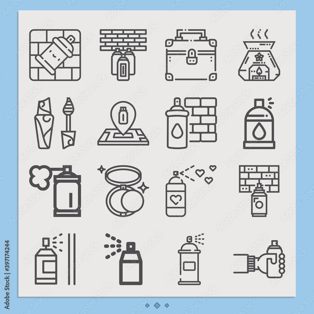 Simple set of spent related lineal icons. Simple set of spent related lineal icons.