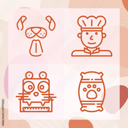 Simple set of lad related lineal icons