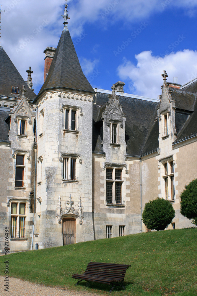 candé castle in monts in france