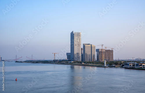 Scenic view of Lingshan Island Jianhai Bay, Nansha Pearl Bay, Guangzhou, China © Lili.Q