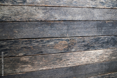 Old wood background From the wall of ancient houses