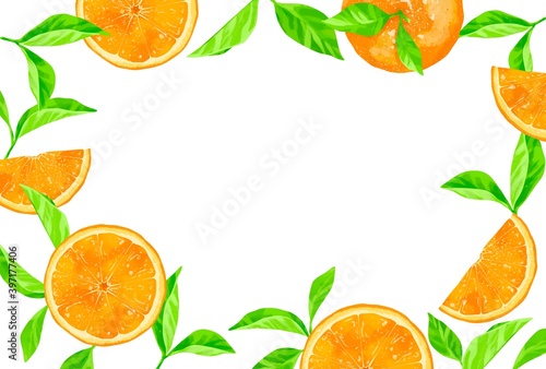 瑞々しいオレンジのフレーム