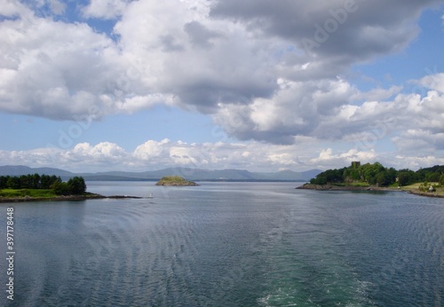 sea off the island in the summer