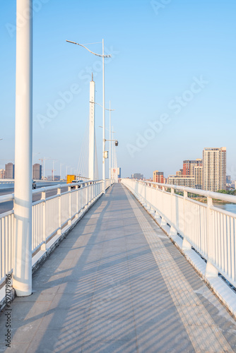 Scenery of the First Phoenix Bridge in Nansha, Guangzhou, China