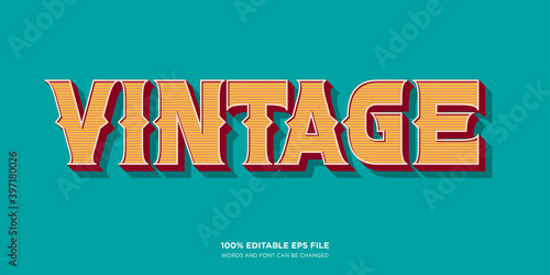 Vintage Western text style effect