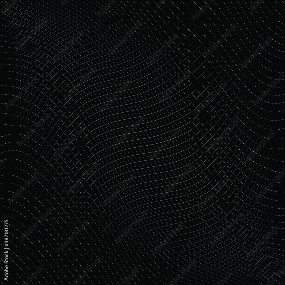 Obraz premium Striped texture, Abstract warped Diagonal Striped Background, wave lines texture. Brand new style for your business design, vector template for your ideas
