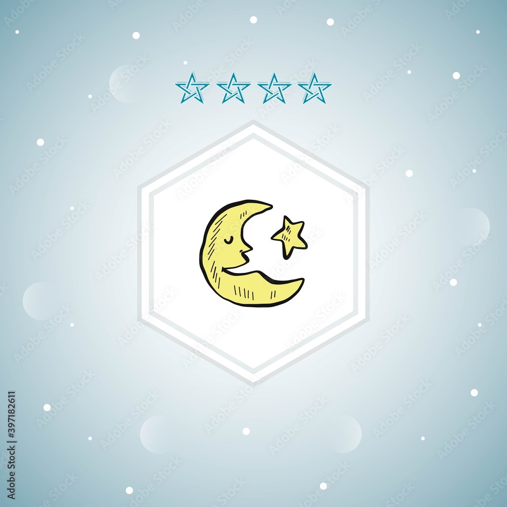moon vector icon modern moon vector icon modern