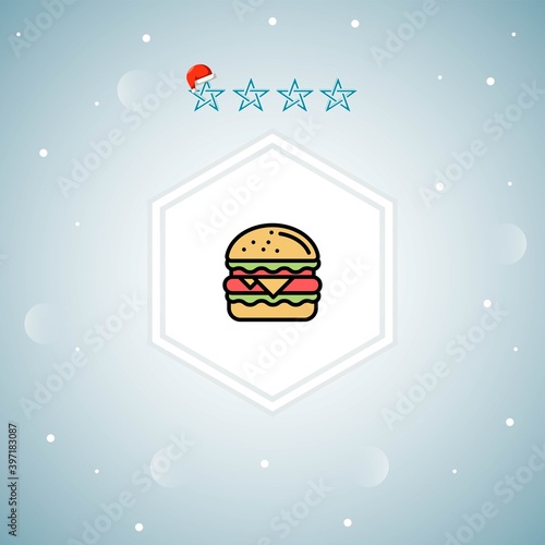     burger vector icon modern