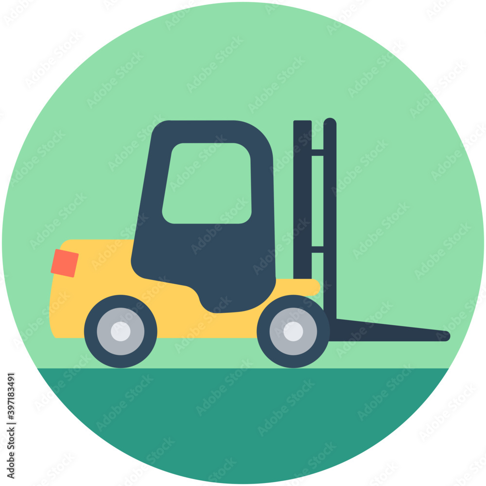 
Forklift Vector Icon
