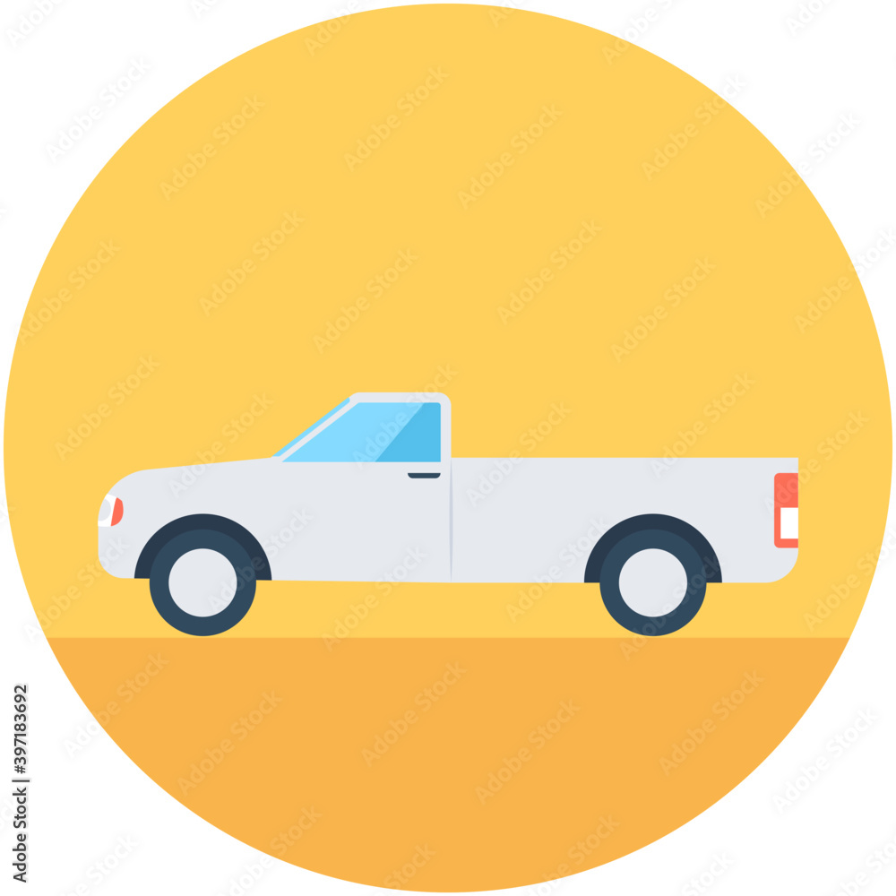 
Pickup Van Vector Icon
