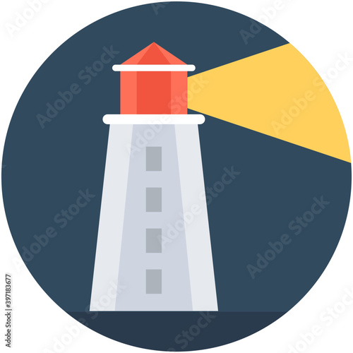 
Lighthouse Vector Icon
