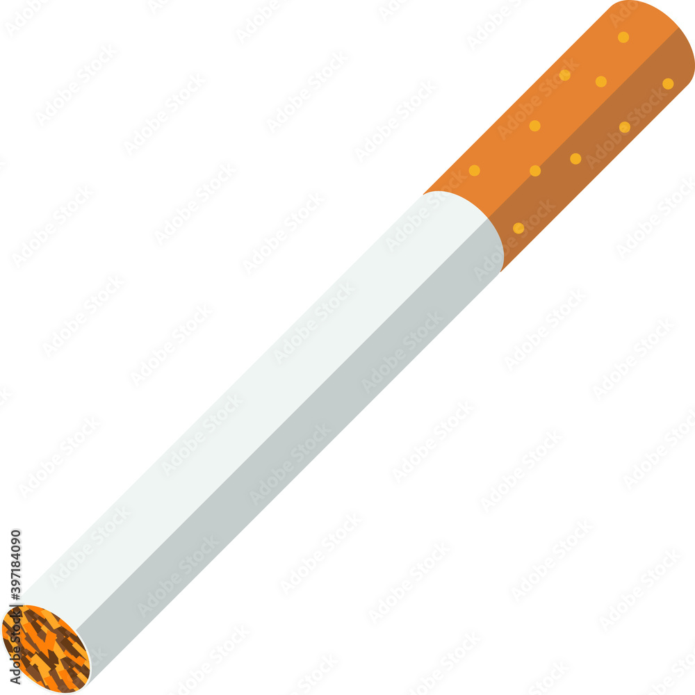 Image of a cigarette. Anti-smoking symbol. Smoking. Image of a cigarette. Anti-smoking symbol. Smoking.