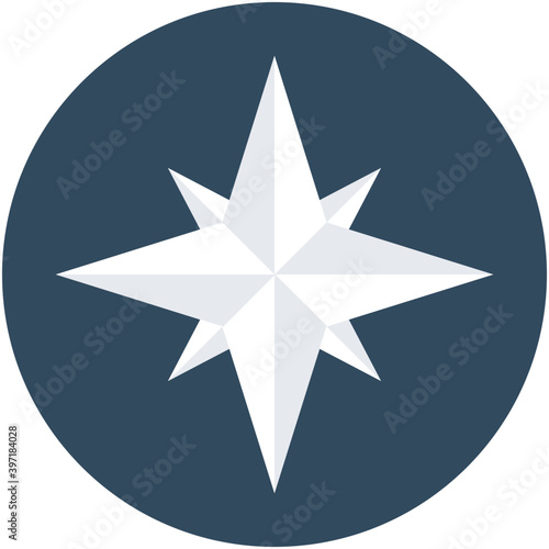 
Compass Rose Vector Icon

