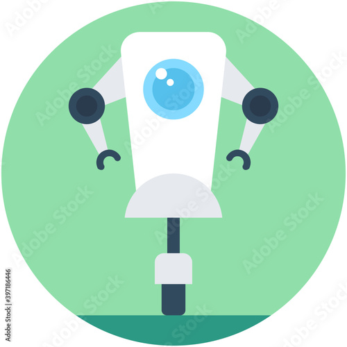 
Robotics Flat Vector Icon
 photo