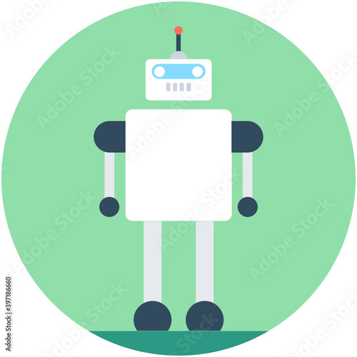 
Robotics Flat Vector Icon
 photo