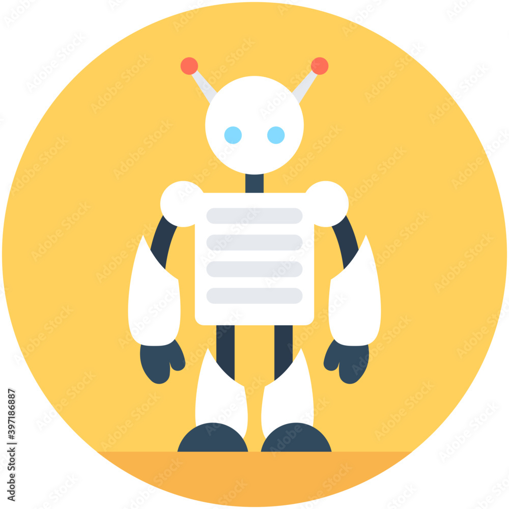 Robotics Flat Vector Icon
Robotics Flat Vector Icon