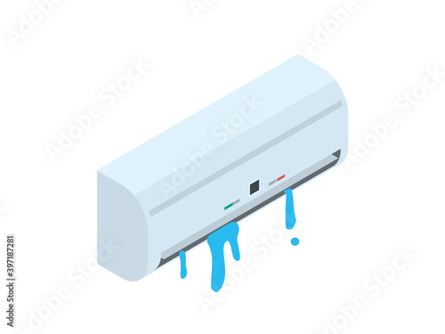 水が漏れるエアコン