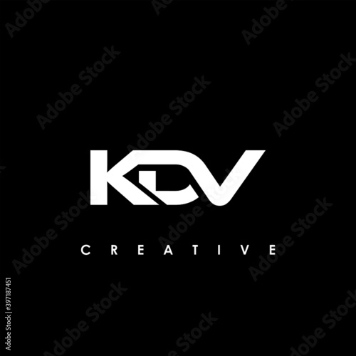 KDV Letter Initial Logo Design Template Vector Illustration	
 photo