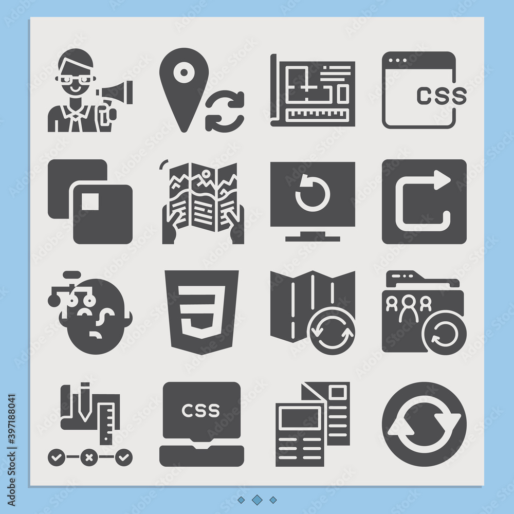 Simple set of organizing related filled icons. Simple set of organizing related filled icons.