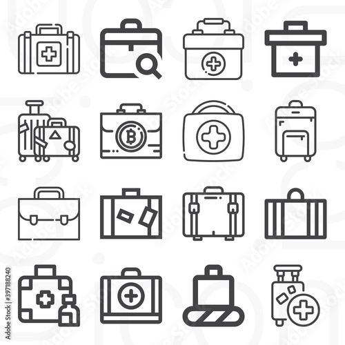 16 pack of carson lineal web icons set
