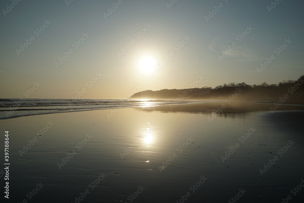 Fototapeta premium cambutal, panama, pacific ocean, sea, nature, water, brilliant, sun 