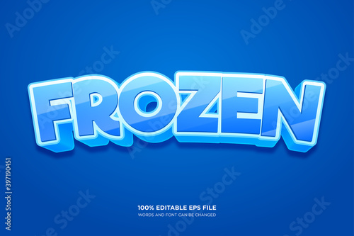 Frozen text style effect