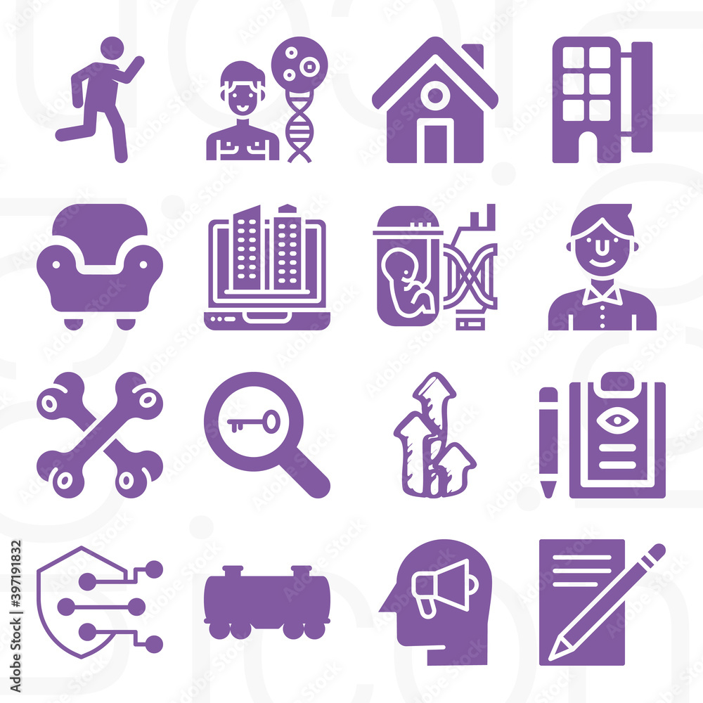 16 pack of study filled web icons set 16 pack of study filled web icons set