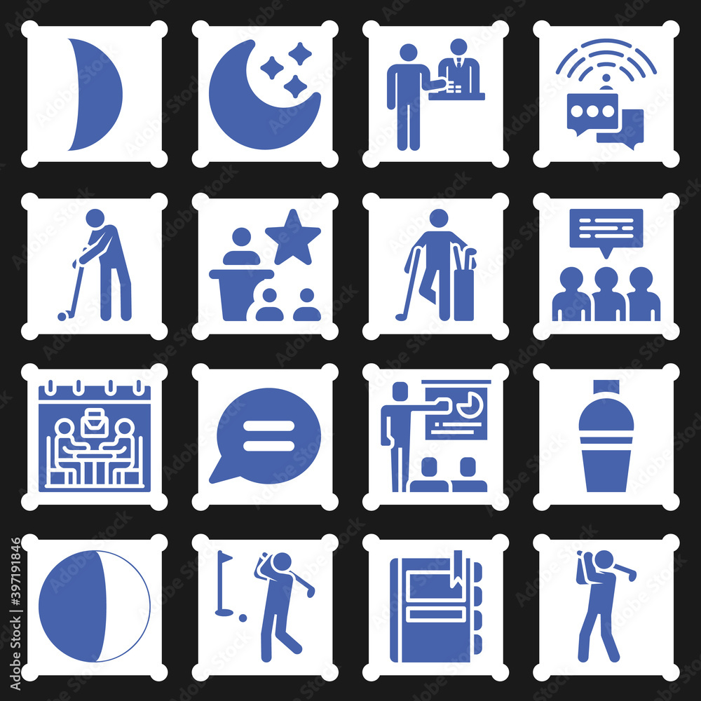 16 pack of chapter filled web icons set 16 pack of chapter filled web icons set
