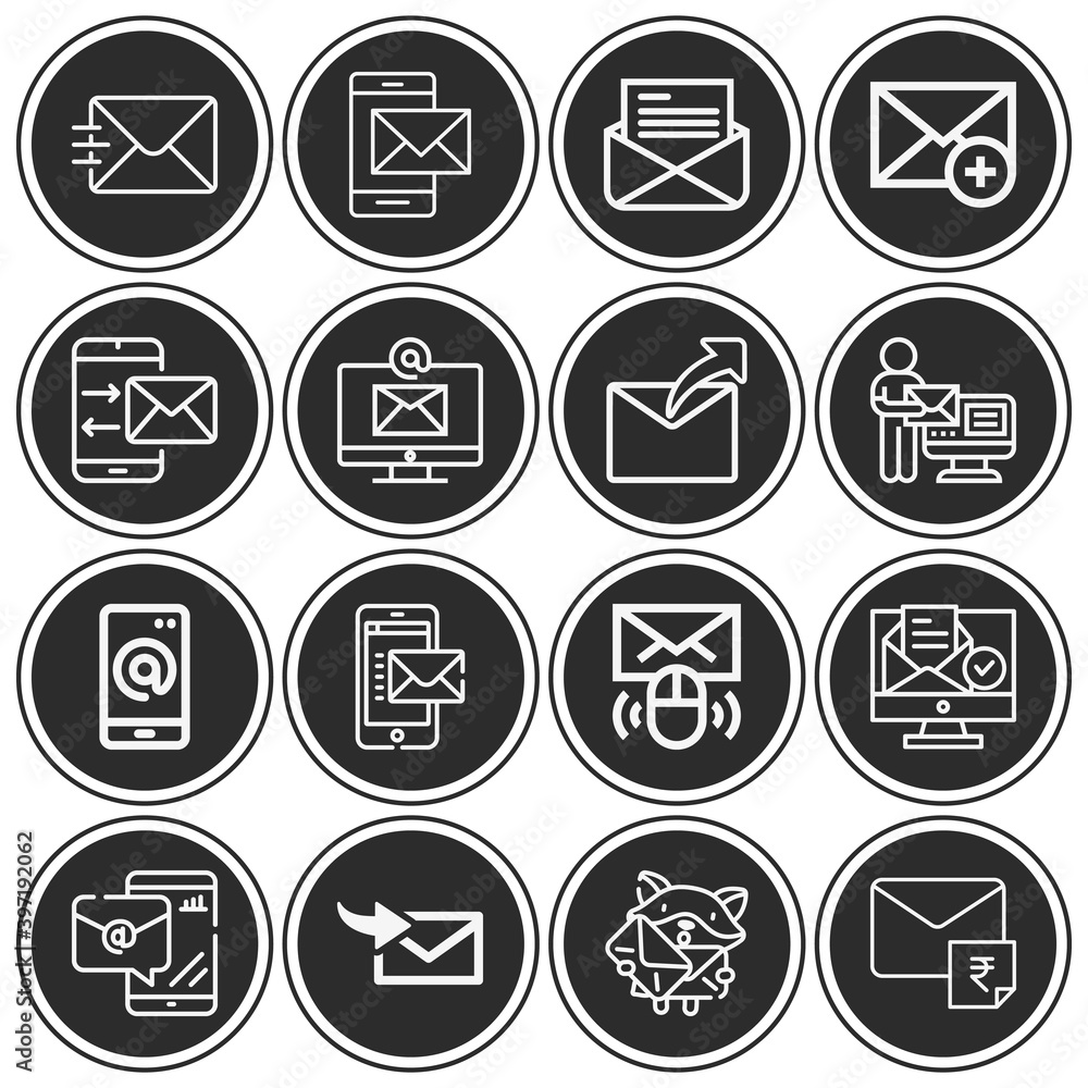 16 pack of addresses lineal web icons set 16 pack of addresses lineal web icons set