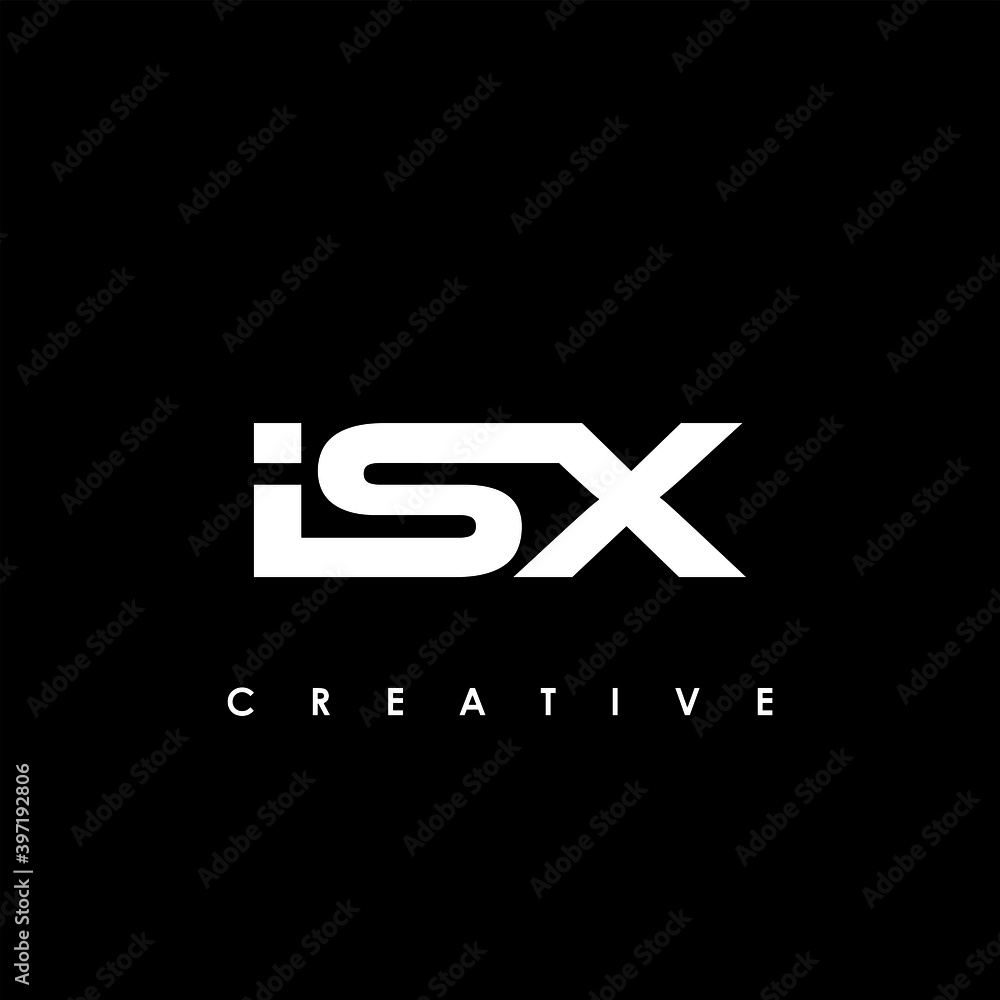 Fototapeta premium ISX Letter Initial Logo Design Template Vector Illustration 