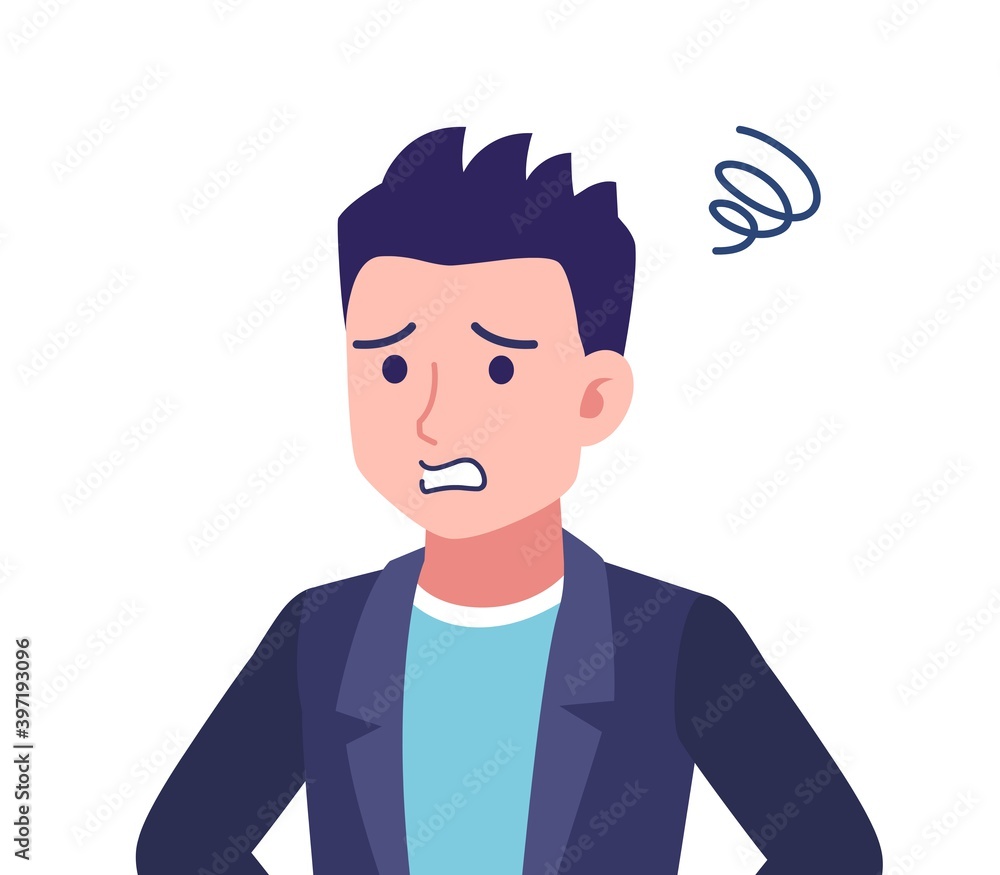 Short-haired man in a dark blue jacket Short-haired man in a dark blue jacket