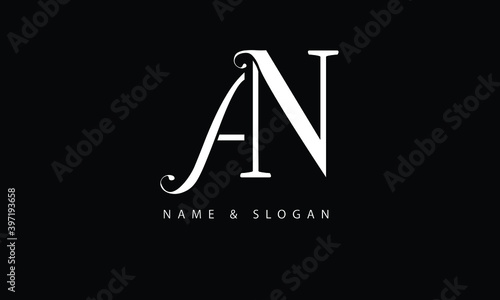 NA, AN, N, A abstract letters logo monogram