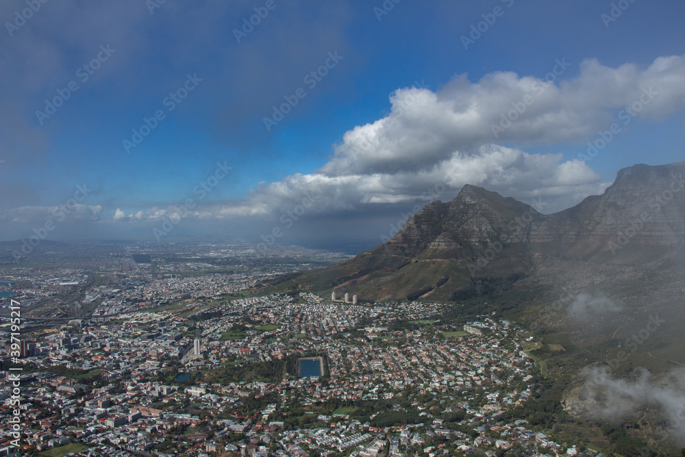 view over Cape Town from Lions Head 