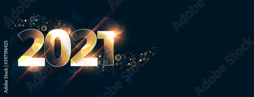 Glowing new year 2021 celebration background
