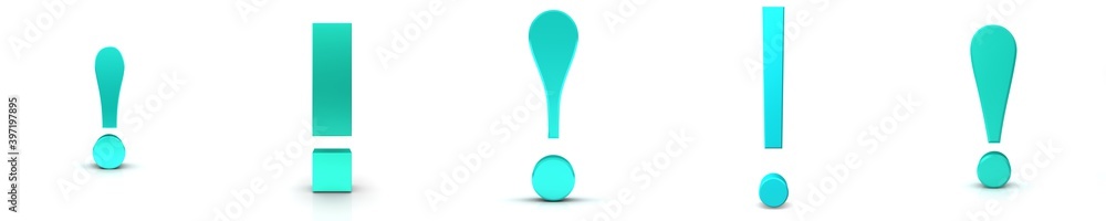 Fototapeta premium Exclamation points