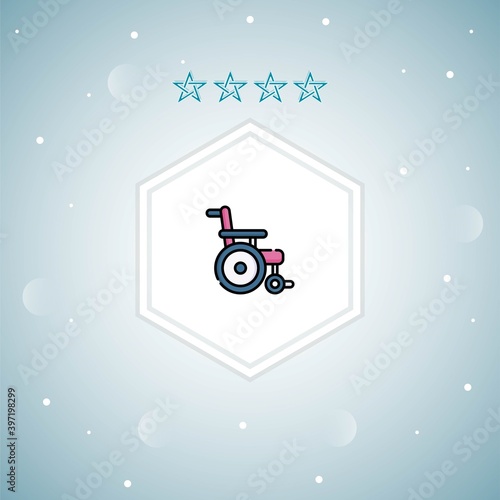     wheelchair vector icon moderns