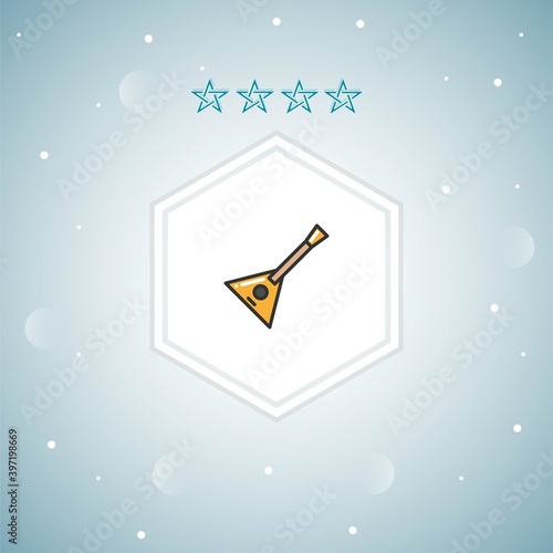 balalaika vector icon moderns