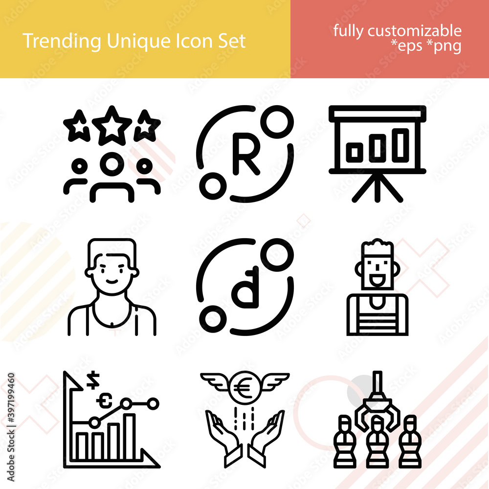 Simple set of entrepreneur related lineal icons. Simple set of entrepreneur related lineal icons.