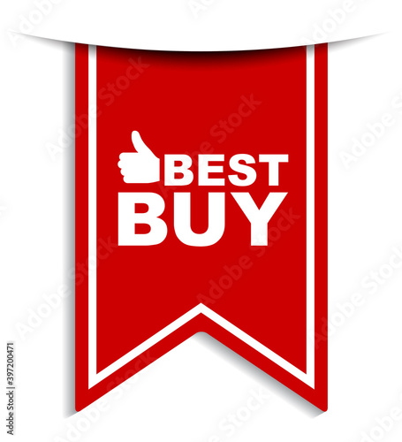 red vector illustration banner best buy