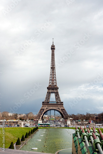 Eiffel Tower viewed from Champ de Mars Paris France © moodboard